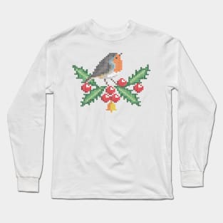 Christmas Robin Long Sleeve T-Shirt